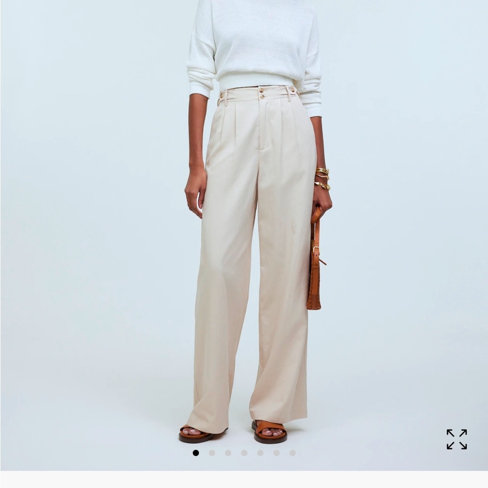 Madewell harlow wide leg trousers